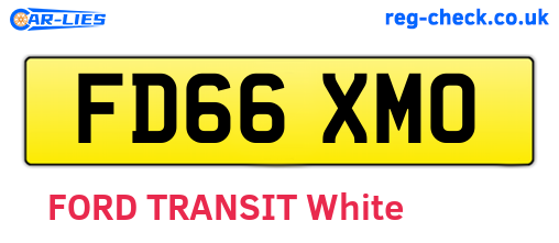 FD66XMO are the vehicle registration plates.