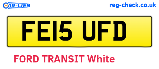 FE15UFD are the vehicle registration plates.