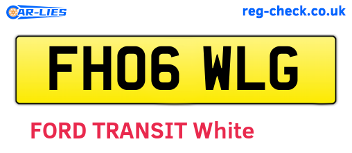 FH06WLG are the vehicle registration plates.