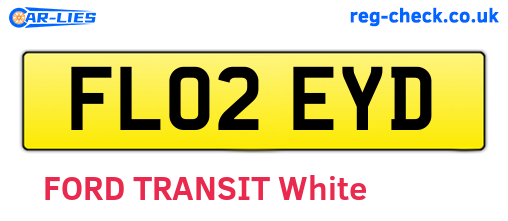 FL02EYD are the vehicle registration plates.