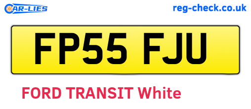 FP55FJU are the vehicle registration plates.