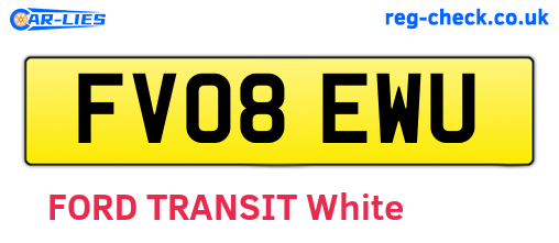 FV08EWU are the vehicle registration plates.