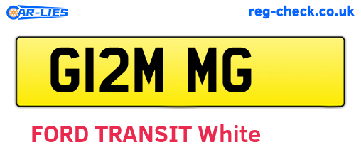 G12MMG are the vehicle registration plates.