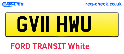 GV11HWU are the vehicle registration plates.
