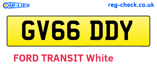 GV66DDY are the vehicle registration plates.