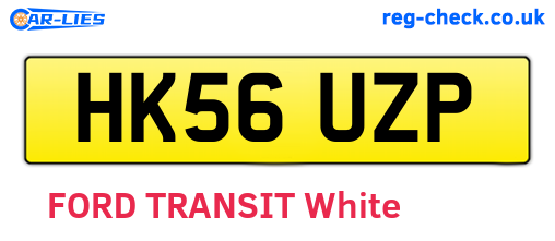 HK56UZP are the vehicle registration plates.