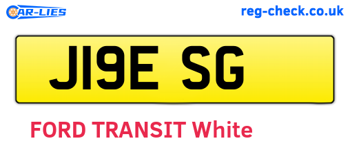 J19ESG are the vehicle registration plates.