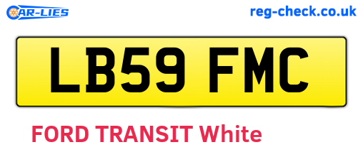 LB59FMC are the vehicle registration plates.