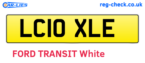 LC10XLE are the vehicle registration plates.