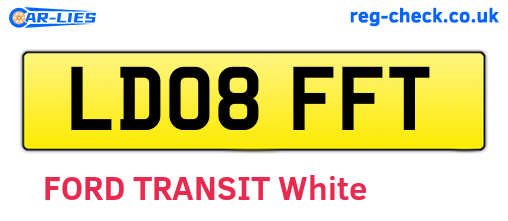 LD08FFT are the vehicle registration plates.