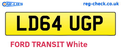 LD64UGP are the vehicle registration plates.