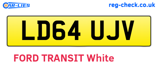 LD64UJV are the vehicle registration plates.
