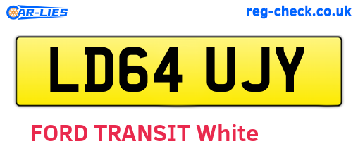 LD64UJY are the vehicle registration plates.