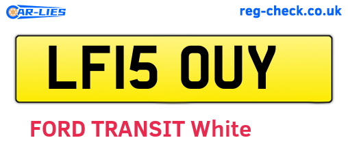 LF15OUY are the vehicle registration plates.