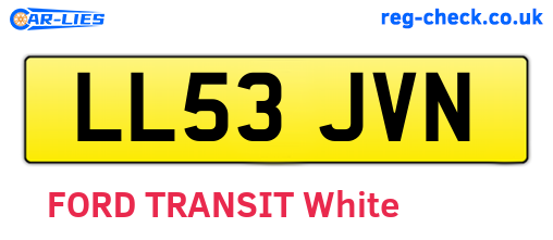 LL53JVN are the vehicle registration plates.