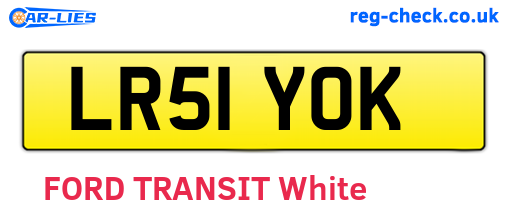 LR51YOK are the vehicle registration plates.