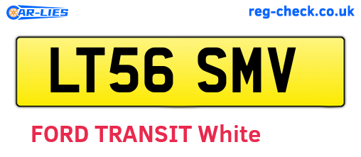 LT56SMV are the vehicle registration plates.