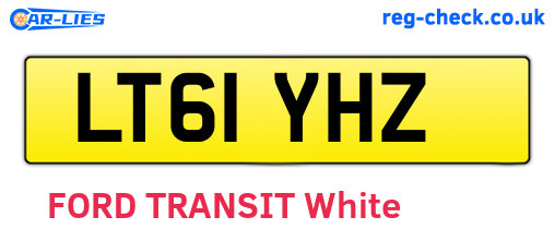 LT61YHZ are the vehicle registration plates.