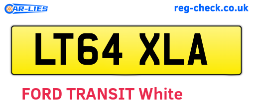LT64XLA are the vehicle registration plates.