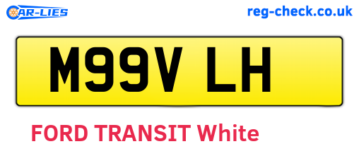 M99VLH are the vehicle registration plates.