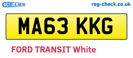 MA63KKG are the vehicle registration plates.