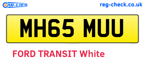 MH65MUU are the vehicle registration plates.