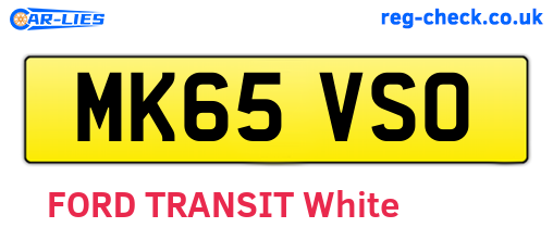 MK65VSO are the vehicle registration plates.