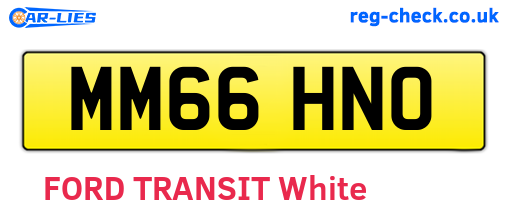 MM66HNO are the vehicle registration plates.