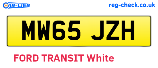 MW65JZH are the vehicle registration plates.