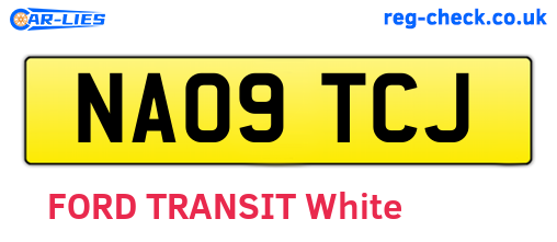 NA09TCJ are the vehicle registration plates.