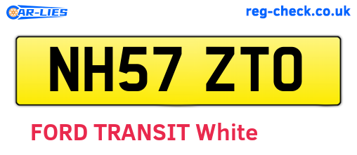 NH57ZTO are the vehicle registration plates.