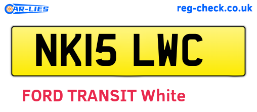 NK15LWC are the vehicle registration plates.