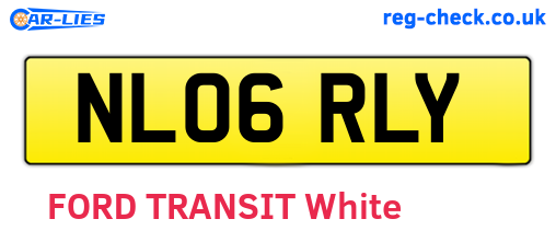 NL06RLY are the vehicle registration plates.