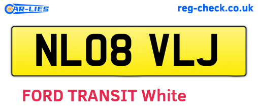 NL08VLJ are the vehicle registration plates.