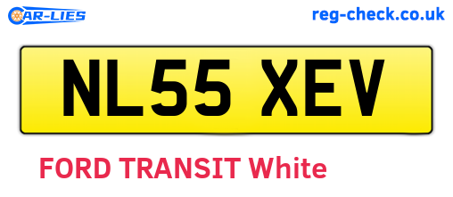 NL55XEV are the vehicle registration plates.