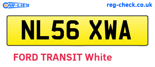 NL56XWA are the vehicle registration plates.