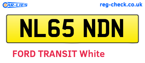 NL65NDN are the vehicle registration plates.