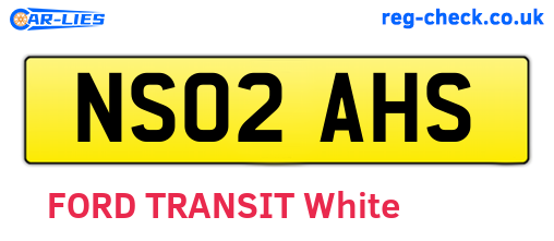NS02AHS are the vehicle registration plates.