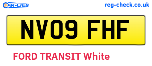 NV09FHF are the vehicle registration plates.