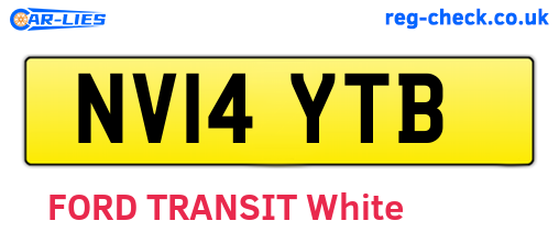 NV14YTB are the vehicle registration plates.