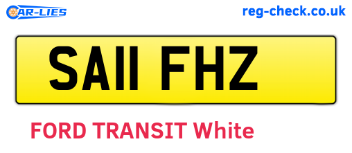 SA11FHZ are the vehicle registration plates.