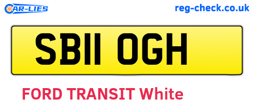 SB11OGH are the vehicle registration plates.