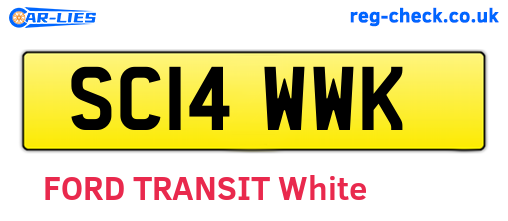 SC14WWK are the vehicle registration plates.