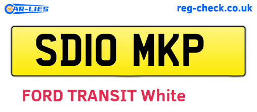 SD10MKP are the vehicle registration plates.