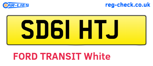 SD61HTJ are the vehicle registration plates.