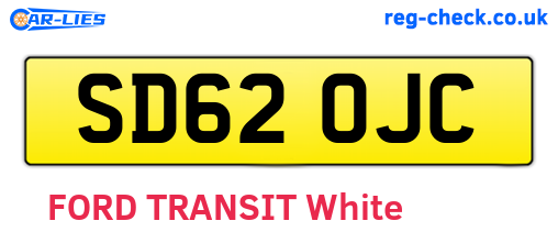 SD62OJC are the vehicle registration plates.