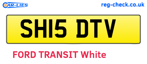 SH15DTV are the vehicle registration plates.