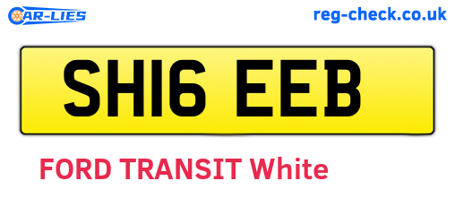 SH16EEB are the vehicle registration plates.