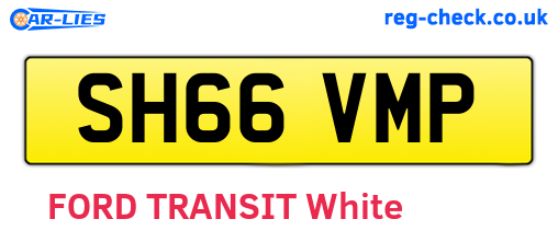 SH66VMP are the vehicle registration plates.