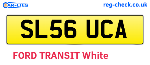 SL56UCA are the vehicle registration plates.